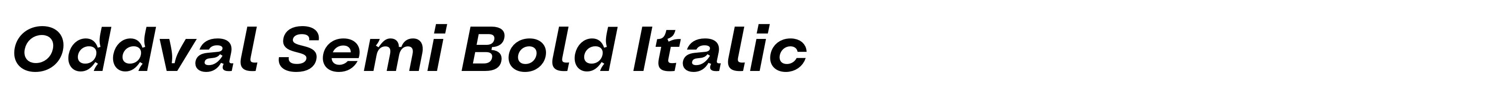 Oddval Semi Bold Italic